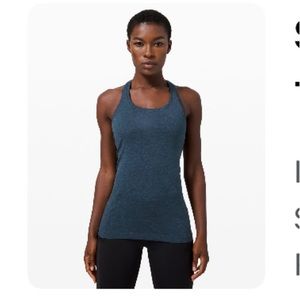 Ink Blue/Navy Blue Swiftly Tech 2.0 Racer Back Tank, like new